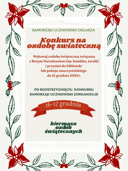 Konkurs ozdób świątecznych