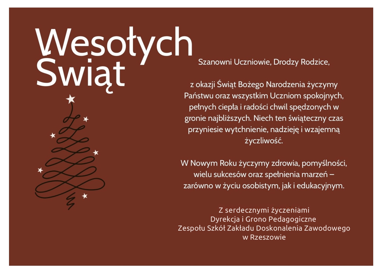 Życzenia Bożonarodzeniowe i Noworoczne 